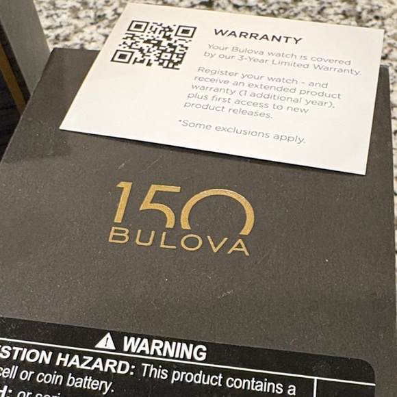 Bulova Black and Gold Skeleton Watch - Picture 5 of 7